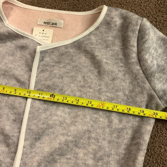 Grey/Pink cardigan small - Picture 7 of 9